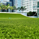 Artificial grass & other budget garden reception ideas